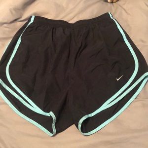 black & turquoise nike shorts